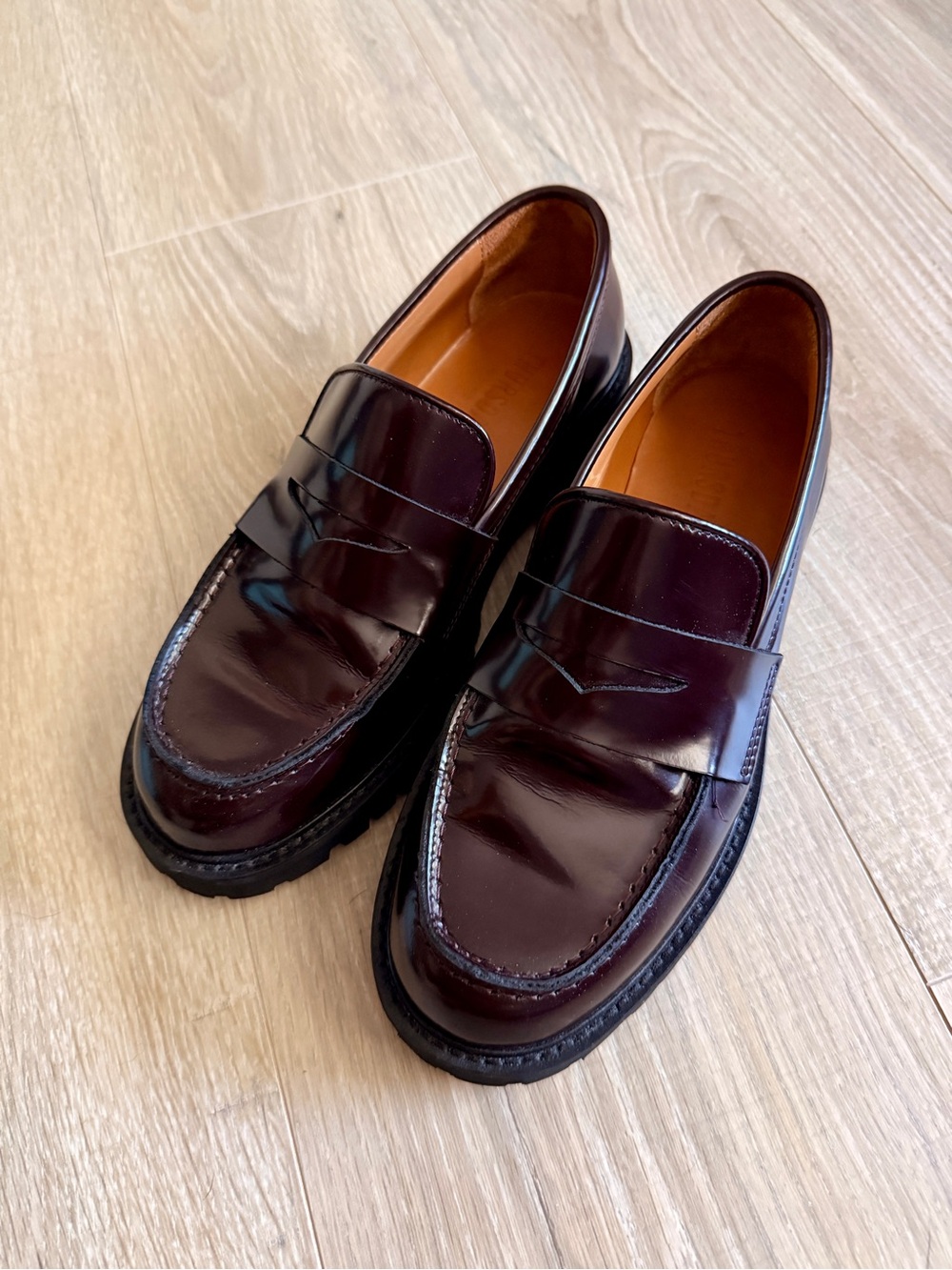 Thursday Boot Company Women's Penny Loafers in Burgundy